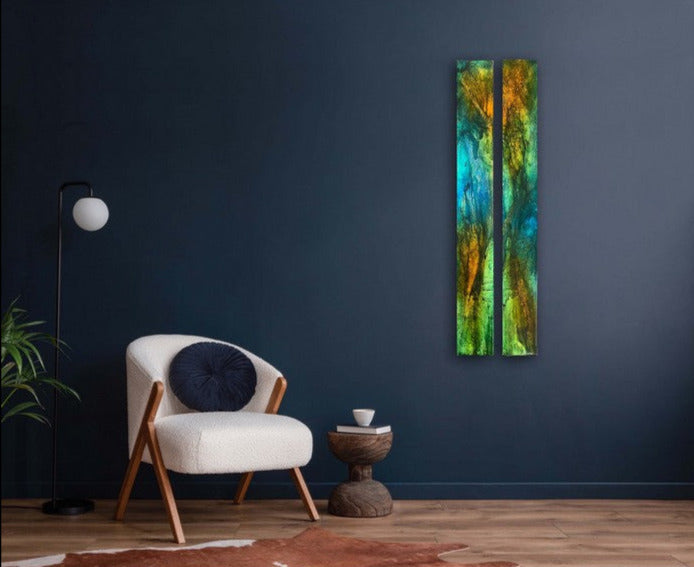Emerald Palms – Diptych