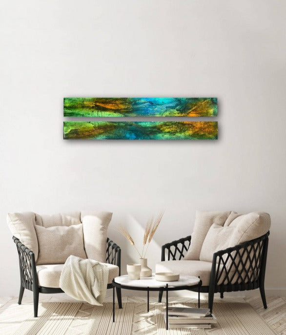 Emerald Palms – Diptych