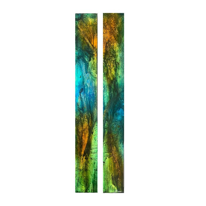 Emerald Palms – Diptych